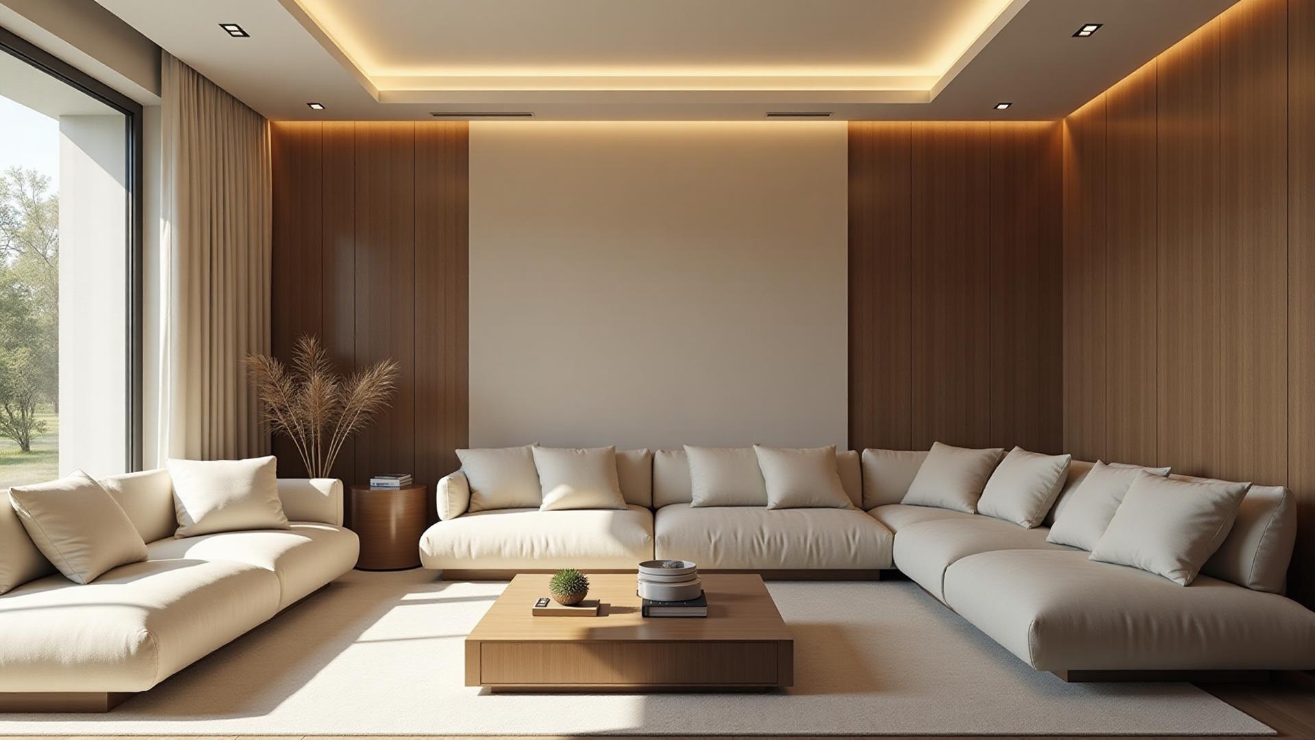 Luxury modern living room interior